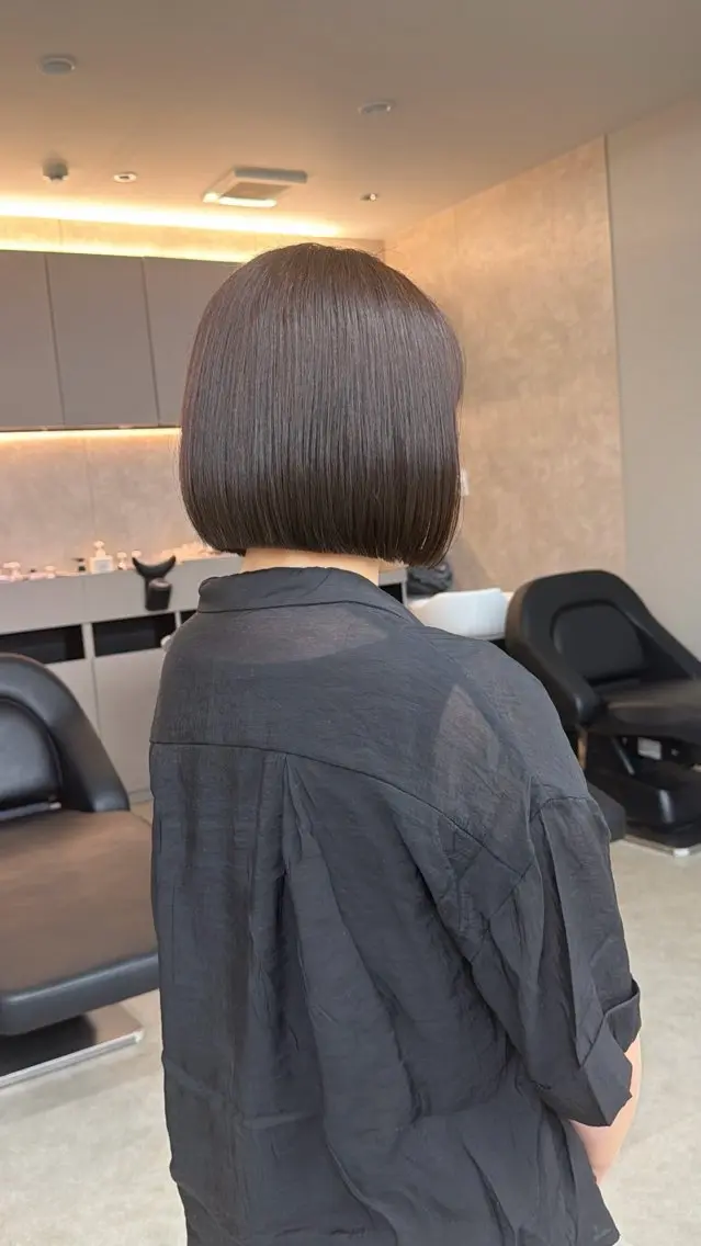 ショート カラー ブラウンカラー チョコレートブラウン ヘアカラー sand chiharuのヘアスタイル