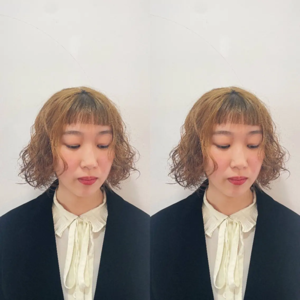 ミディアム パーマ ミディアムパーマ デジタルパーマ mopa_kaede ナチュラル/レイヤーのヘアスタイル