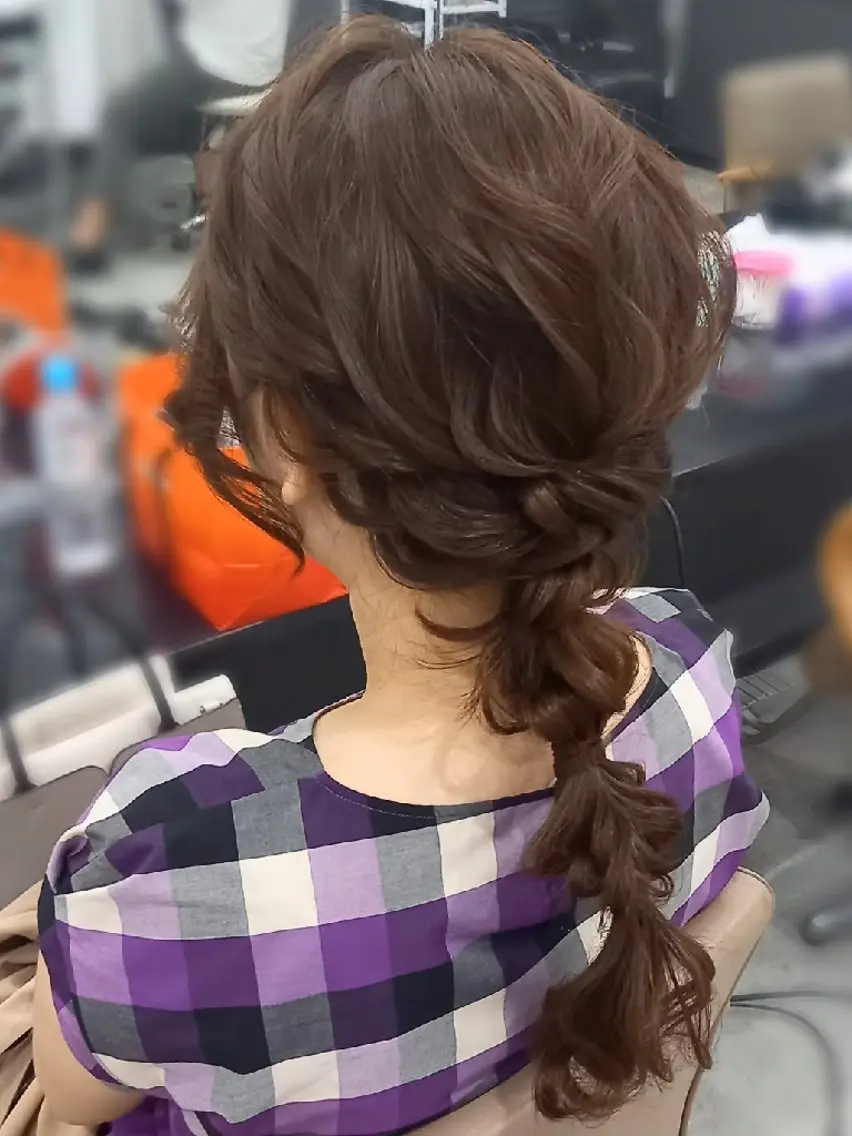 ヘアアレンジ ロング 玉ねぎヘアー ヘアセット❤️着付け Akaneのヘアスタイル