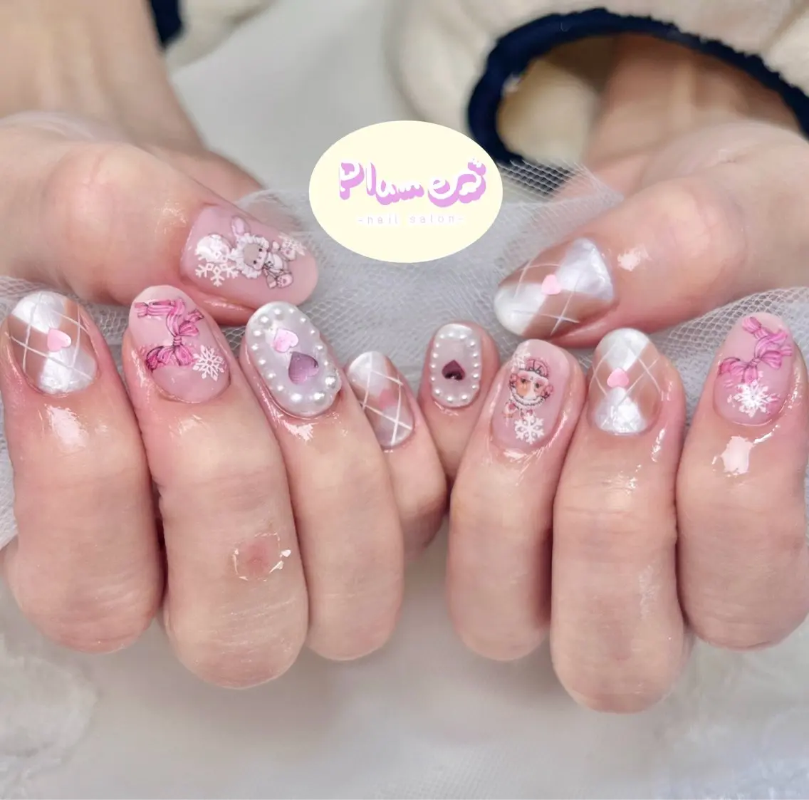 ネイル ハンドネイル plume nail ☆韓国ネイルのネイルデザイン