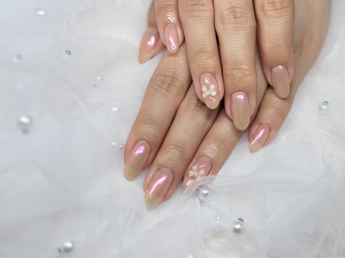 ネイル オーロラネイル ワンカラーネイル Nail salon Relierのネイルデザイン
