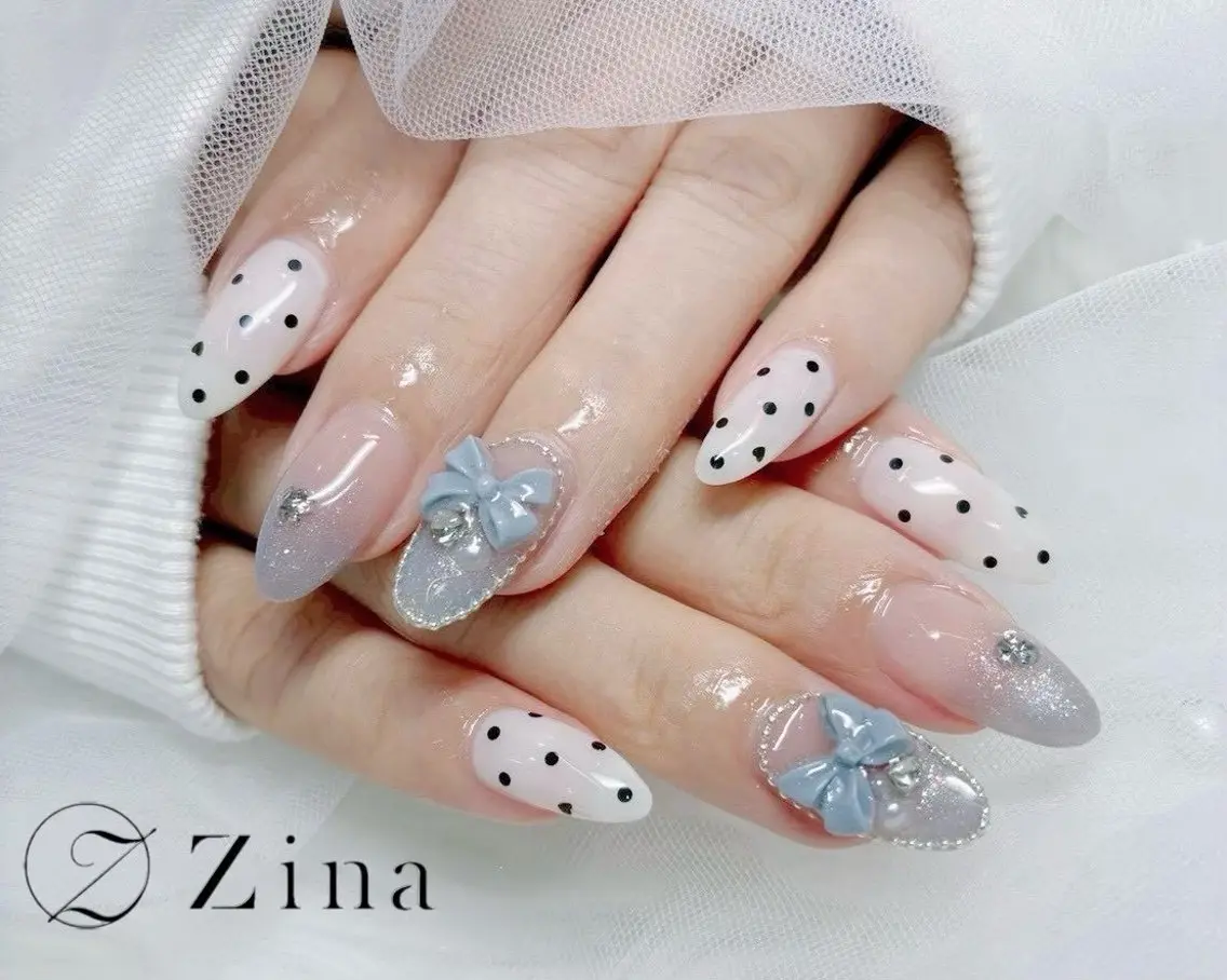 セミロング ハンドネイル 自爪育成/zina/ KIMIのネイルデザイン