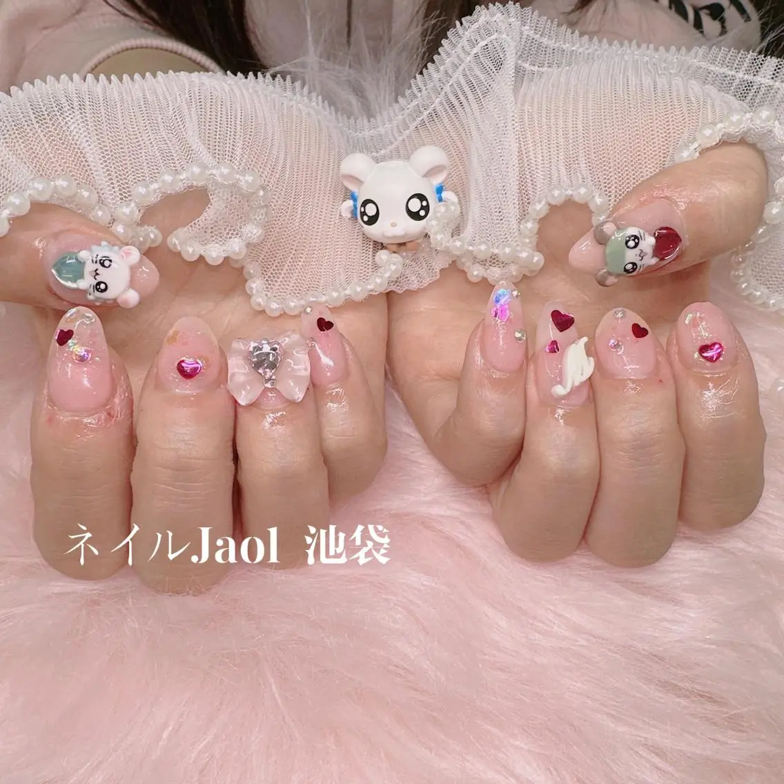 ミディアム ハンドネイル ネイルJaol 池袋のネイルデザイン