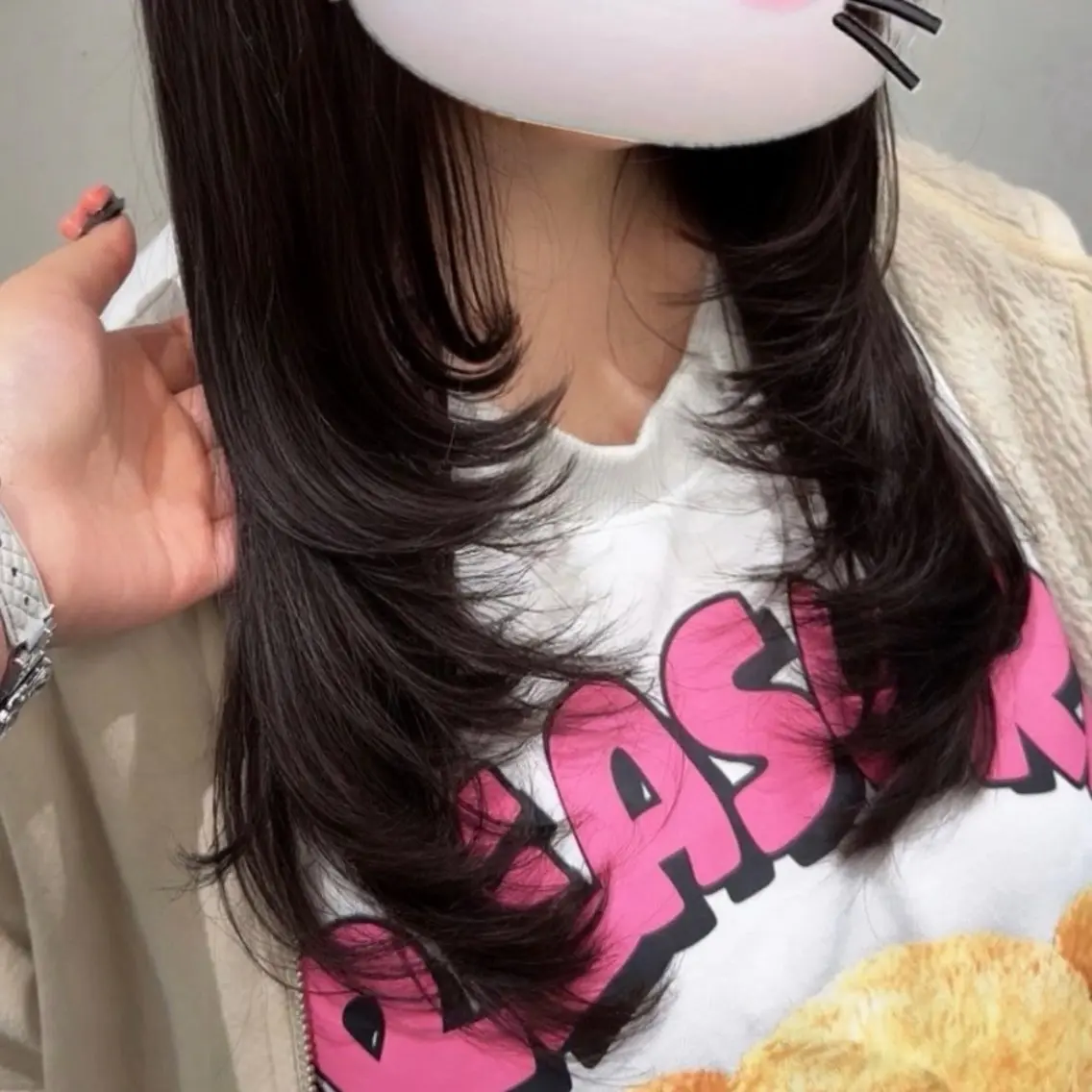 ロング 暖色カラー❤️ カワノ アカネのヘアスタイル