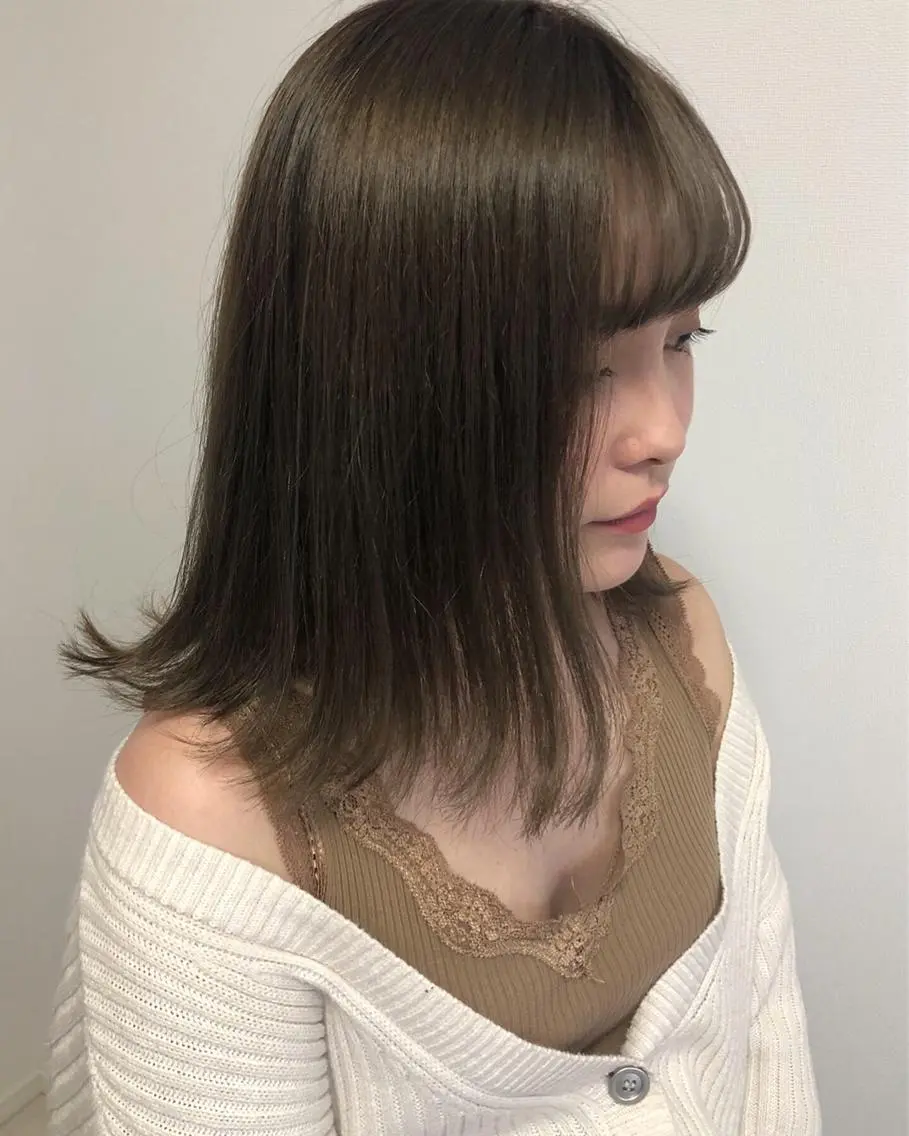 前髪cut × ワンカラー × クイックトリートメント付き♡の写真