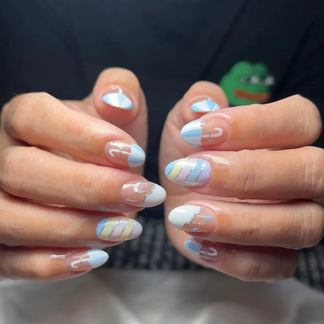 ネイル チークネイル フットネイル フレンチネイル グラデーション 韓国ネイル YUKI NAILのネイルデザイン