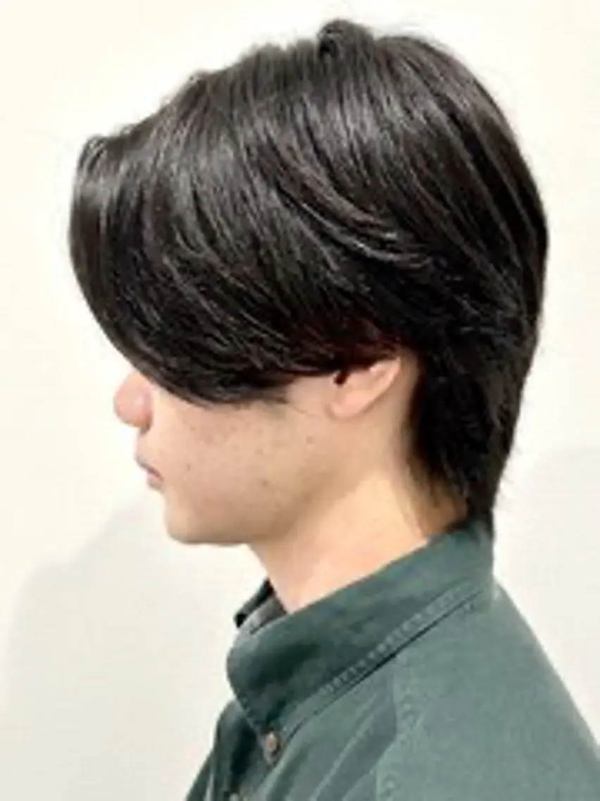 メンズ センターパート カット 内山 翔太のヘアスタイル
