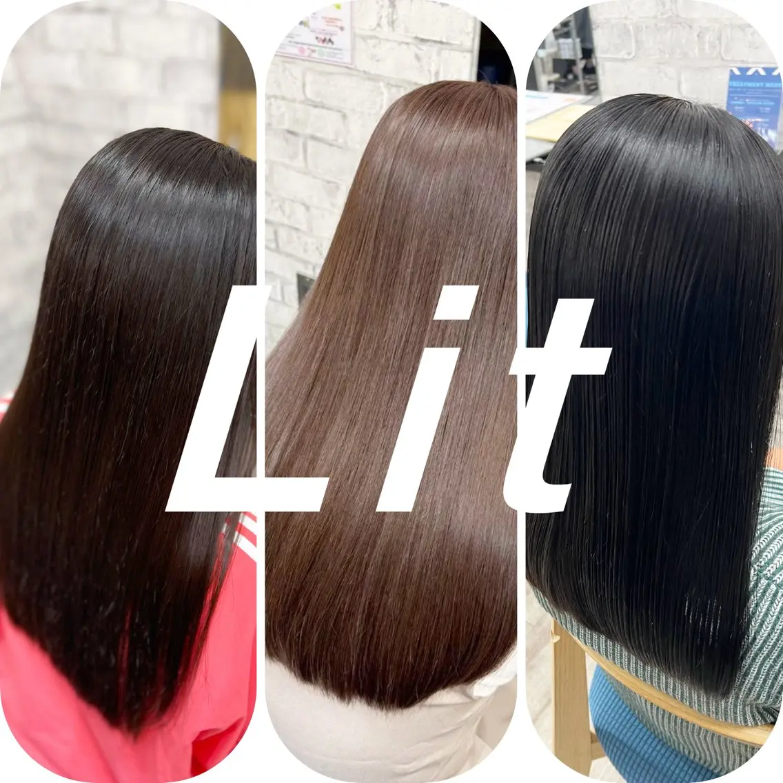 ロング ボブ 顔周りカット 髪質改善 レイヤーカット 縮毛矯正 ✨艶髪・絹髪特化✨ Lit  hairのヘアスタイル