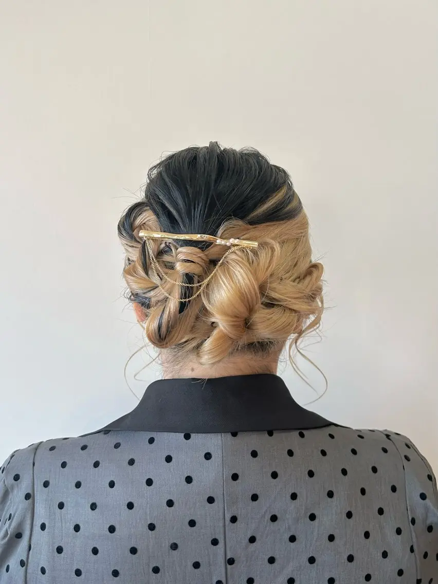 ヘアアレンジ 結婚式・ブライダル 入学式 卒業式のヘアスタイル ヘアセット トップスタイリスト 林すずかのヘアスタイル