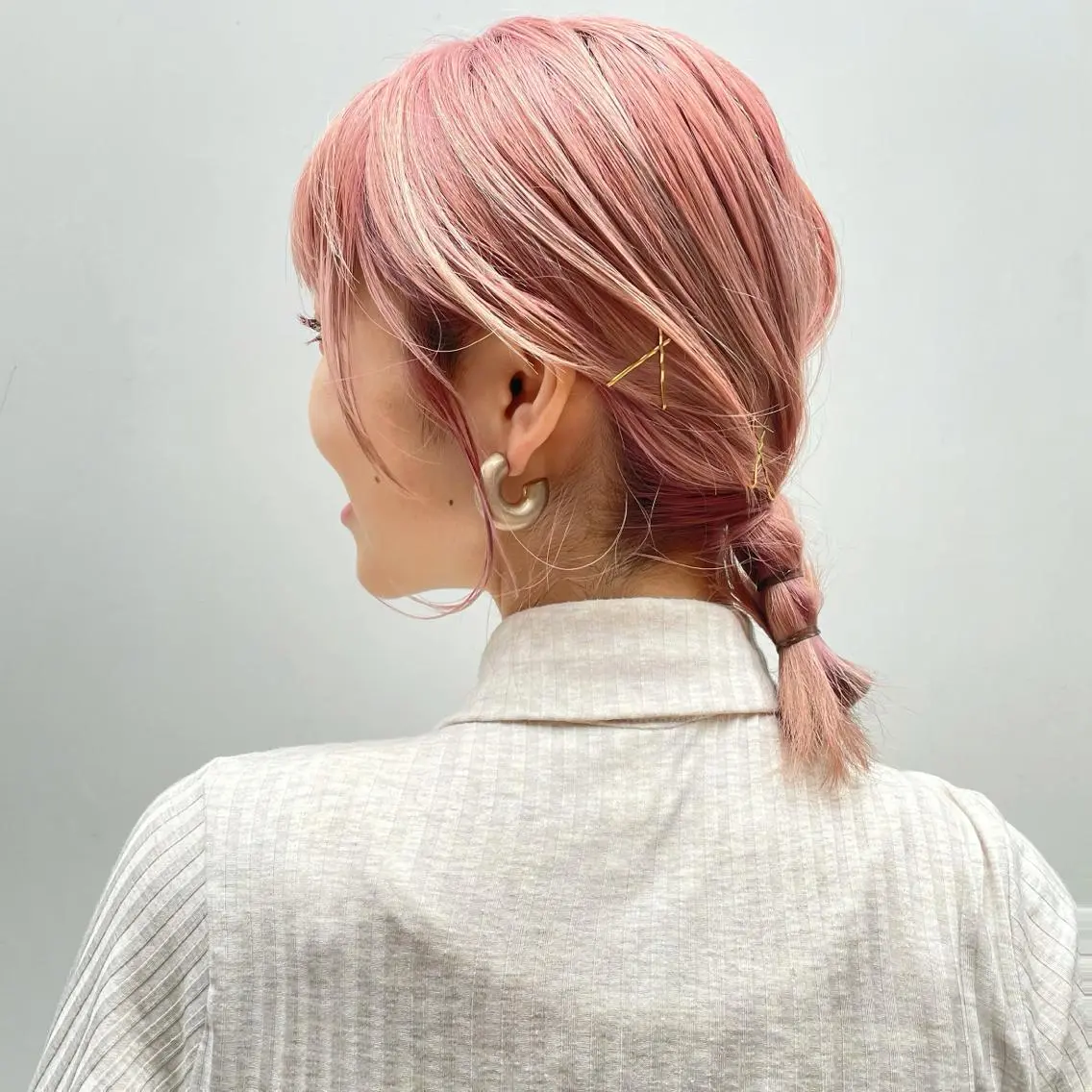 セミロング カラー ヘアアレンジ 【柔らか透明感✨/ 似合せ前髪】大石葉月のヘアスタイル