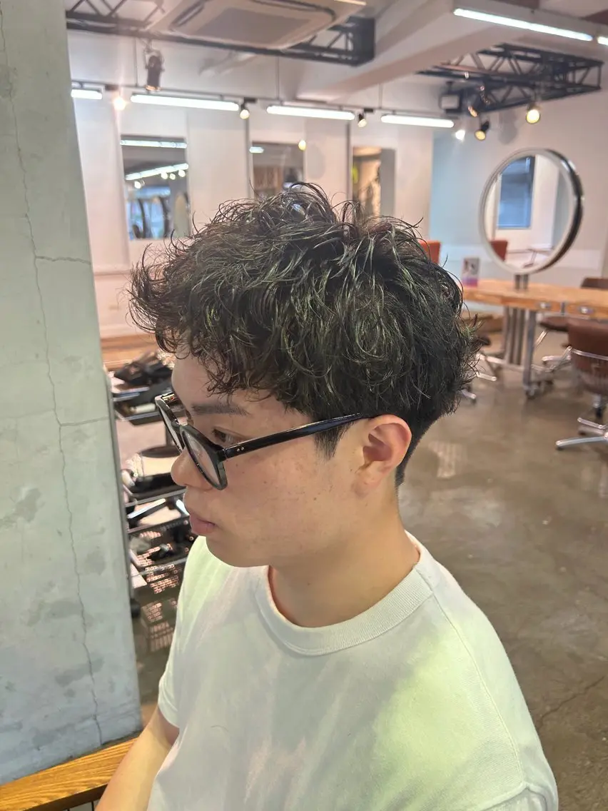 メンズカット+メンズパーマの写真