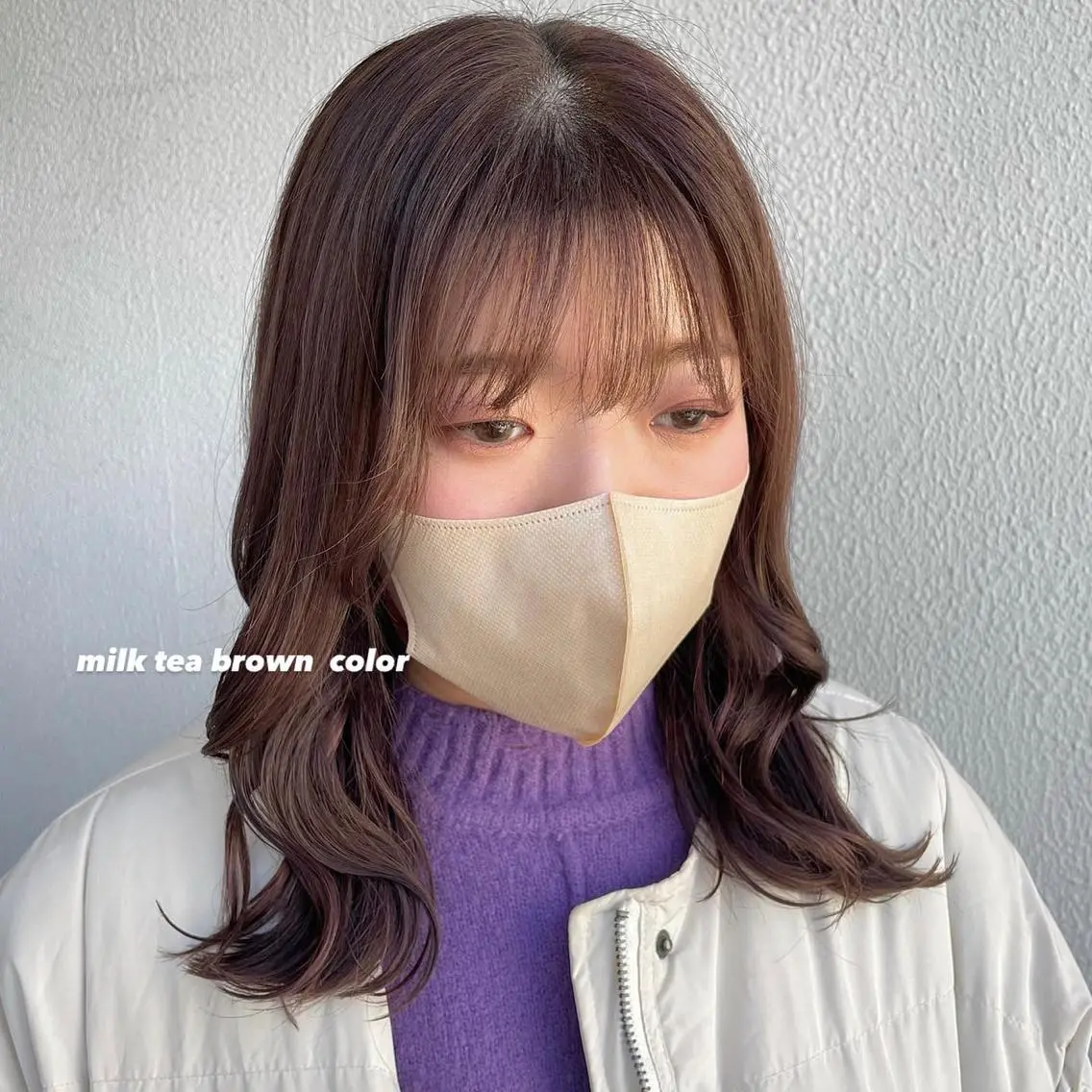 セミロング カラー パーマ ヘアアレンジ メンズ キッズ ネイル マツエク・マツパ アイブロウ 透明感カラー・レイヤ ー🎀amika🎀のヘアスタイル