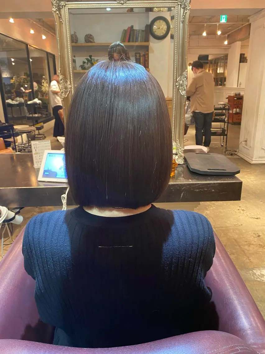 ショート カラー 髪質改善&縮毛矯正 カット/soyaのヘアスタイル