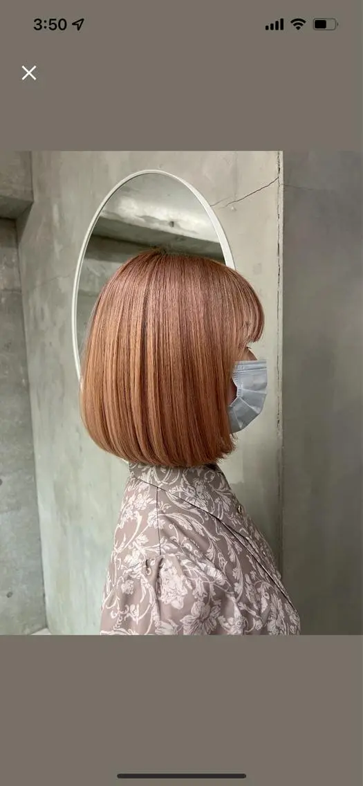 『冬春限定』カット+全体ケアブリーチ+3stepトリートメントの写真
