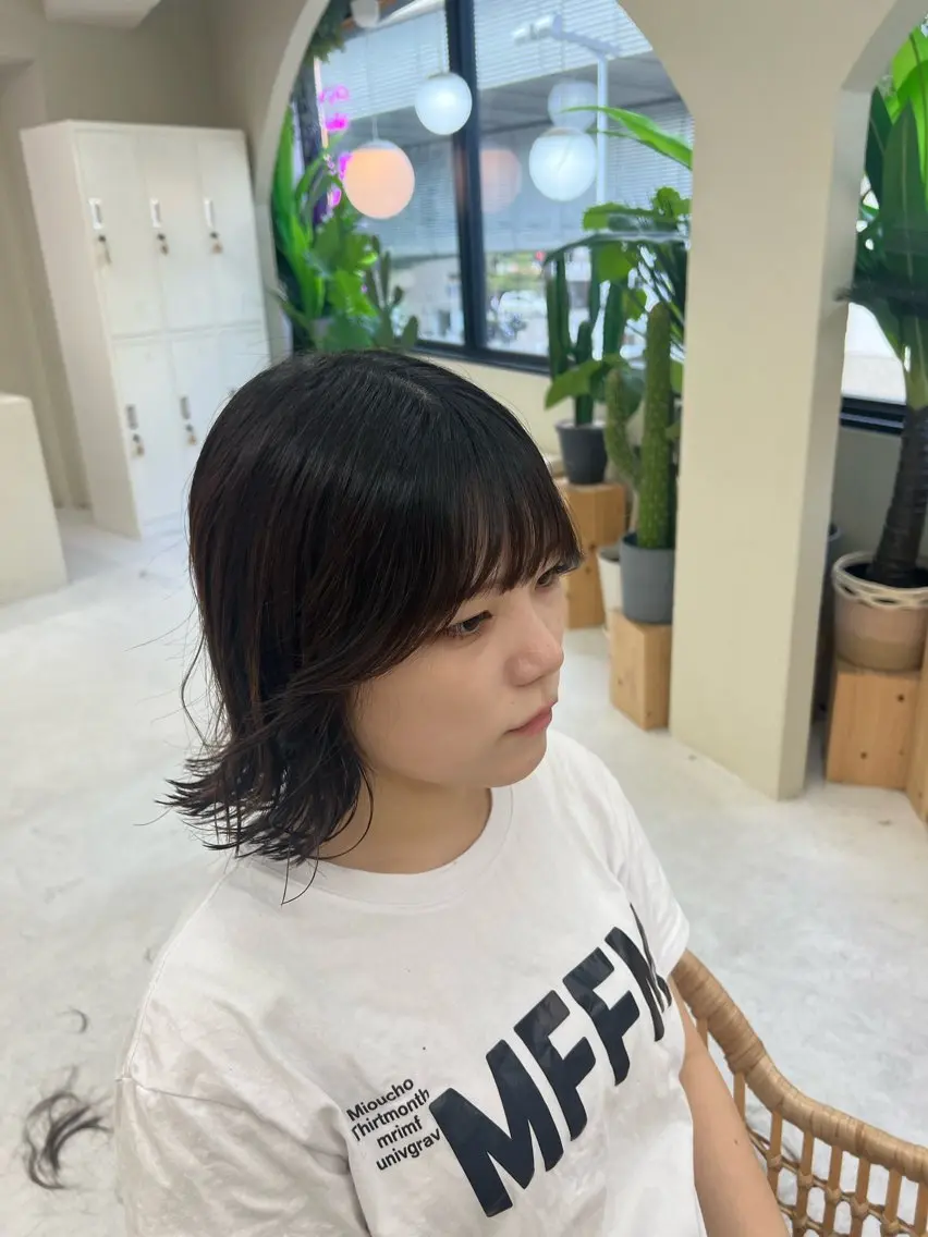 ミディアム ボブ 橋爪 明日香のヘアスタイル