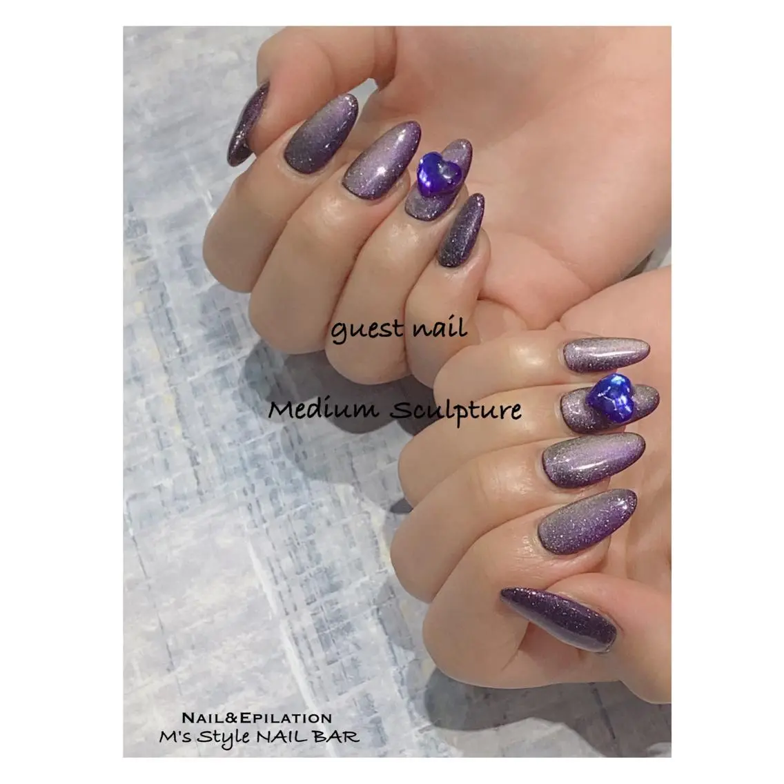 ネイル 成人式 韓国ネイル ロングネイル マグネットネイル ミディアムネイル ハンドネイル M's Style NAIL BARのネイルデザイン