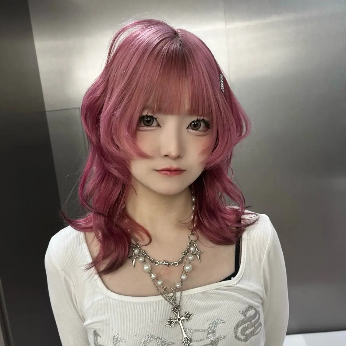 セミロング カラー ハイトーン/ブリーチ 🤍Suzuka🤍のヘアスタイル