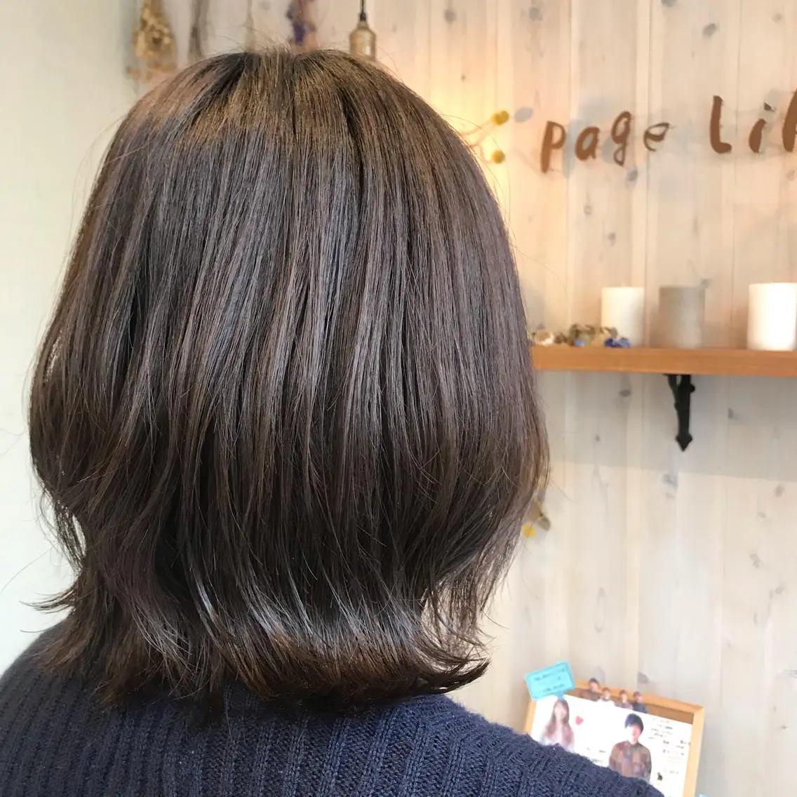 ミディアム カラー ベージュカラー 透明感カラー/ 寺田千雅子のヘアスタイル