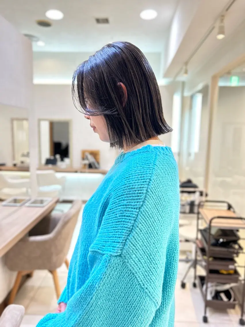 ミディアム カラー ヘアカラー ヘッドスパ 似合わせカラー/艶 髪質改善/ヨシザキのヘアスタイル