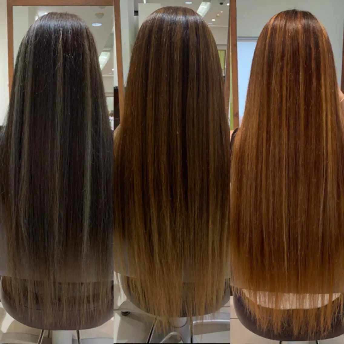 カラー ハイライトカラー ヘアカラー トリートメント 農添 杏のヘアスタイル