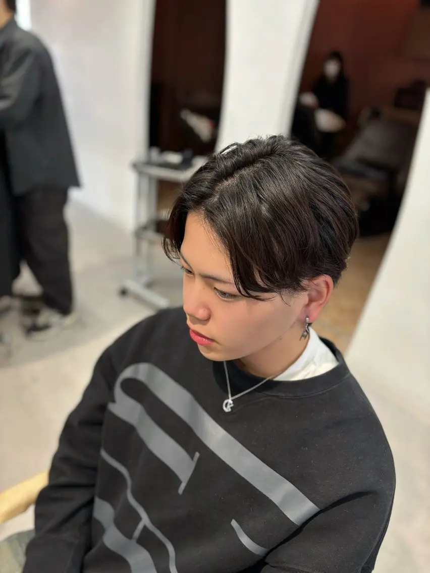 ミディアム メンズ カット メンズ＆パーマ特化 takumiのヘアスタイル