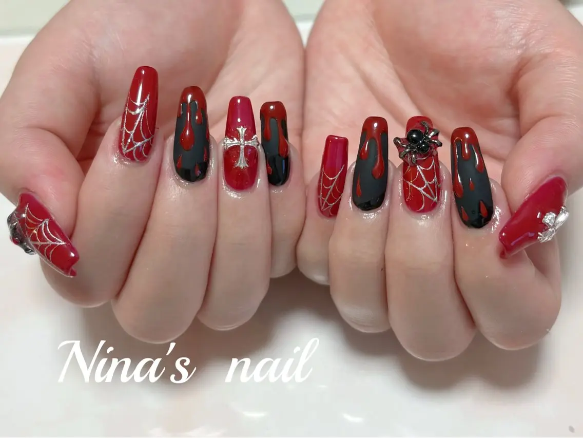 ネイル ハロウィン ハンドネイル Nina's nailのネイルデザイン