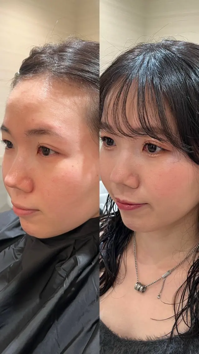 ⌇前髪カット✂️+♡ヘアメイク♡ ⌇の写真