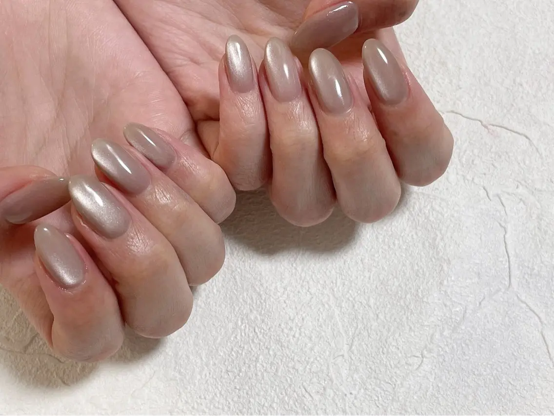 ネイル オーロラネイル フットネイル フレンチネイル ジェルネイル 韓国ネイル mogunail &blowのネイルデザイン