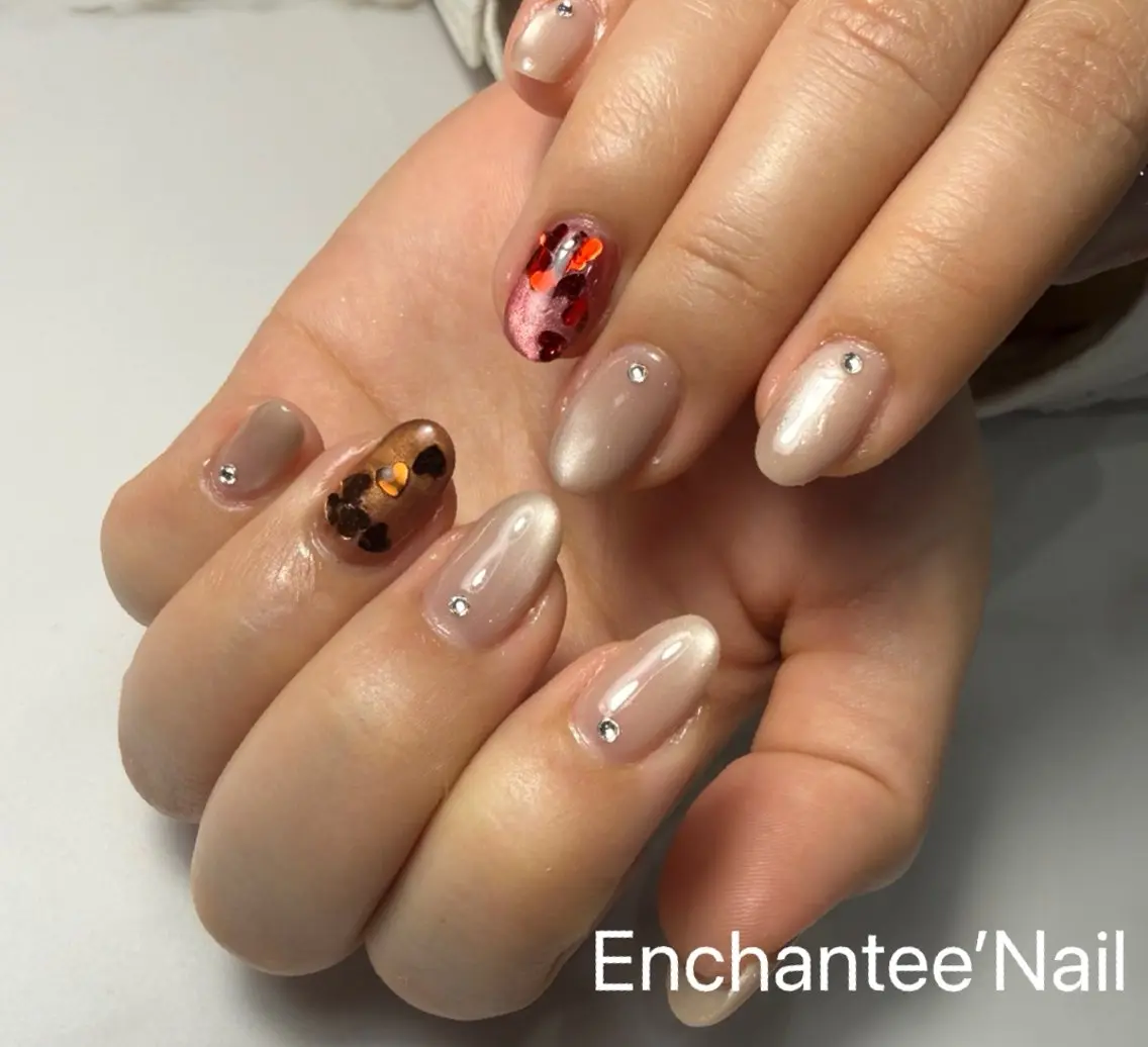 ネイル バレンタイン Enchantée yukaのネイルデザイン