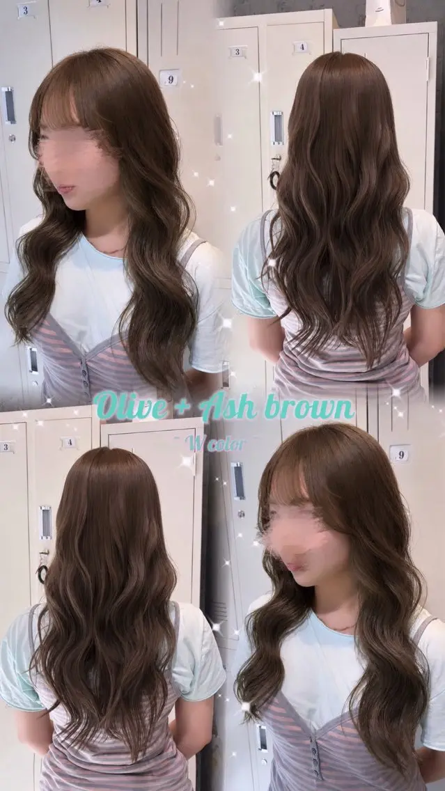 ロング カラー ヘアカラー 🎀ིྀ韓国風 艶カラー🤍ྀི小澤のヘアスタイル