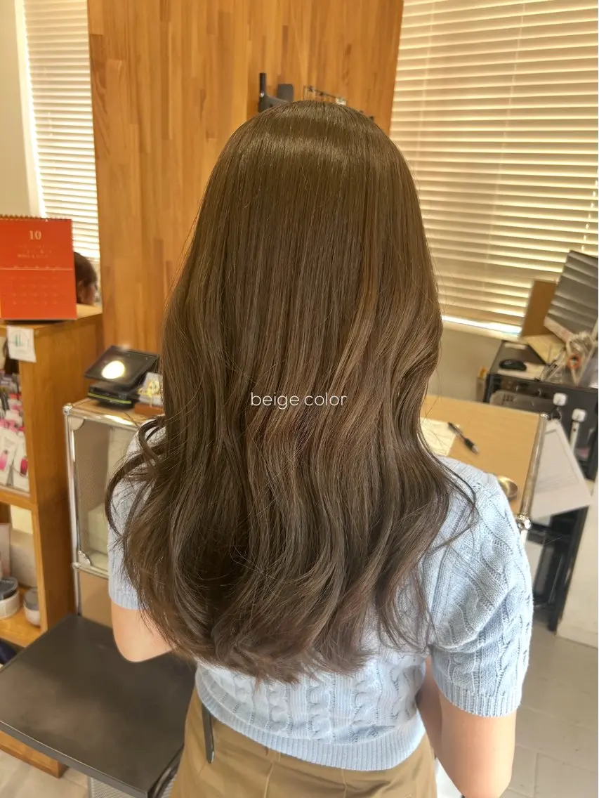 ロング カット ヘアカラー トリートメント 韓国ヘア ‎⟡.·KANA🐥のヘアスタイル