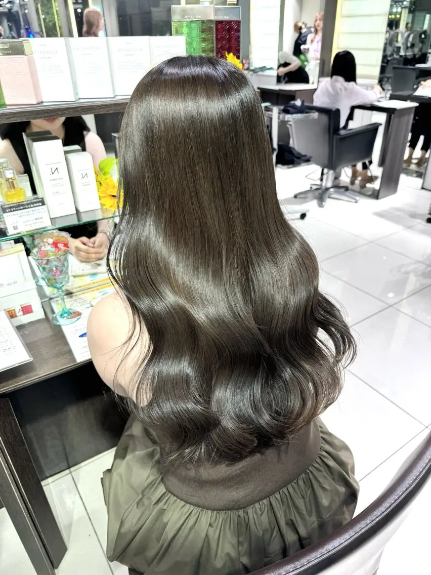【 スパセットクーポン✨】頭皮ケア&マッサージ付き💆‍♀️ワンカラー+髪質改善トリートメント+炭酸orマーブスパ🫧の写真