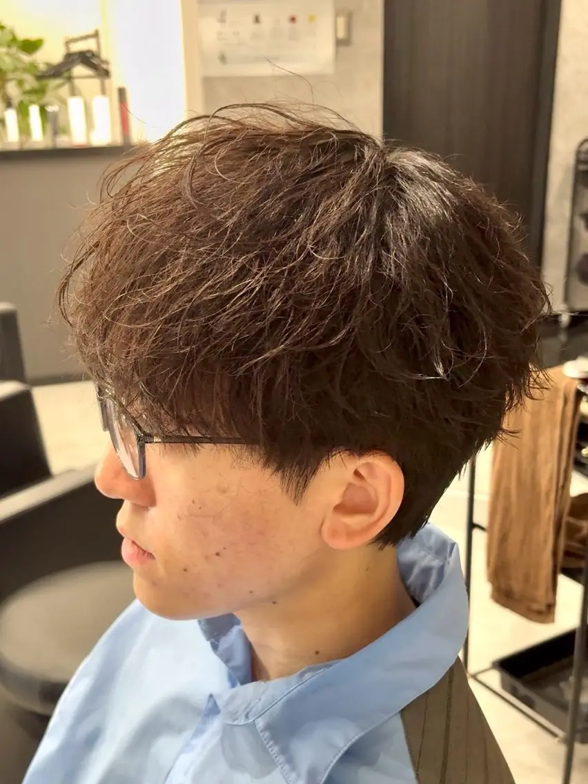 パーマ メンズ メンズパーマ 💫メンズパーマ特化 美容師💫 真裟斗のヘアスタイル
