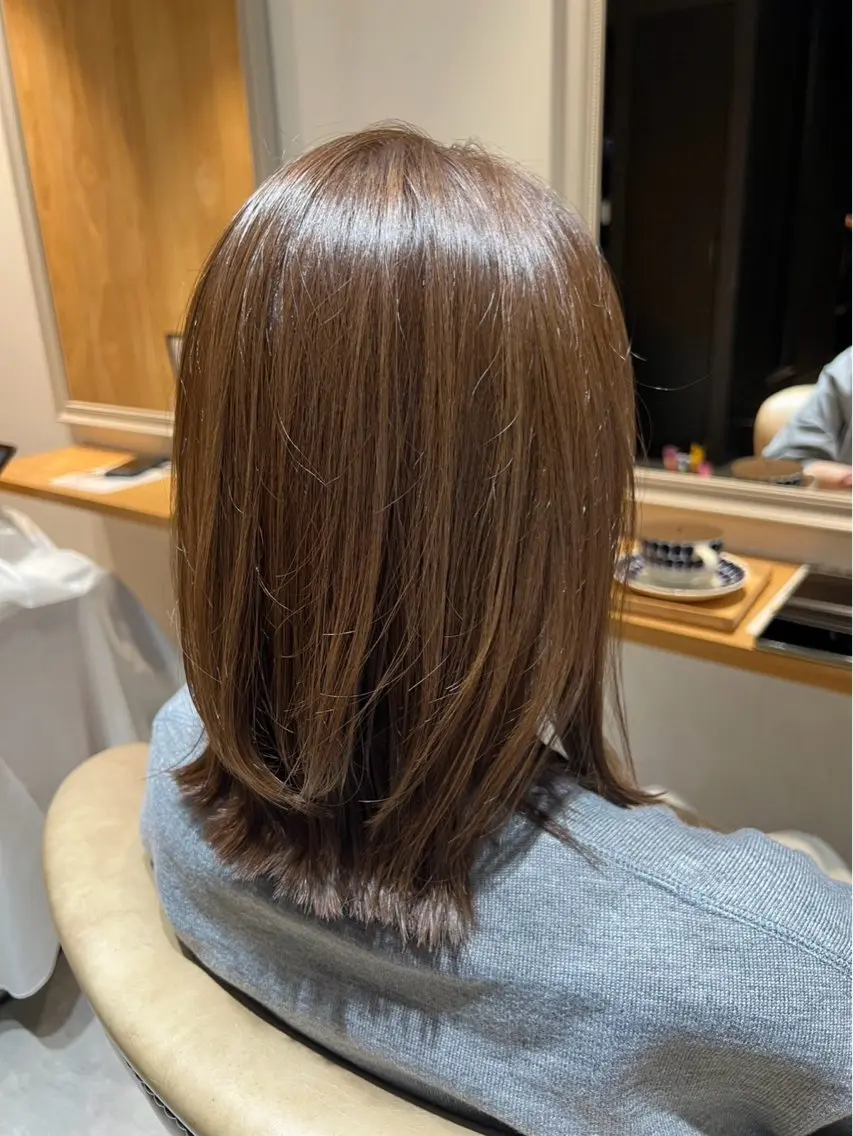 カラー カット ヘアカラー 飯田 真夕のヘアスタイル