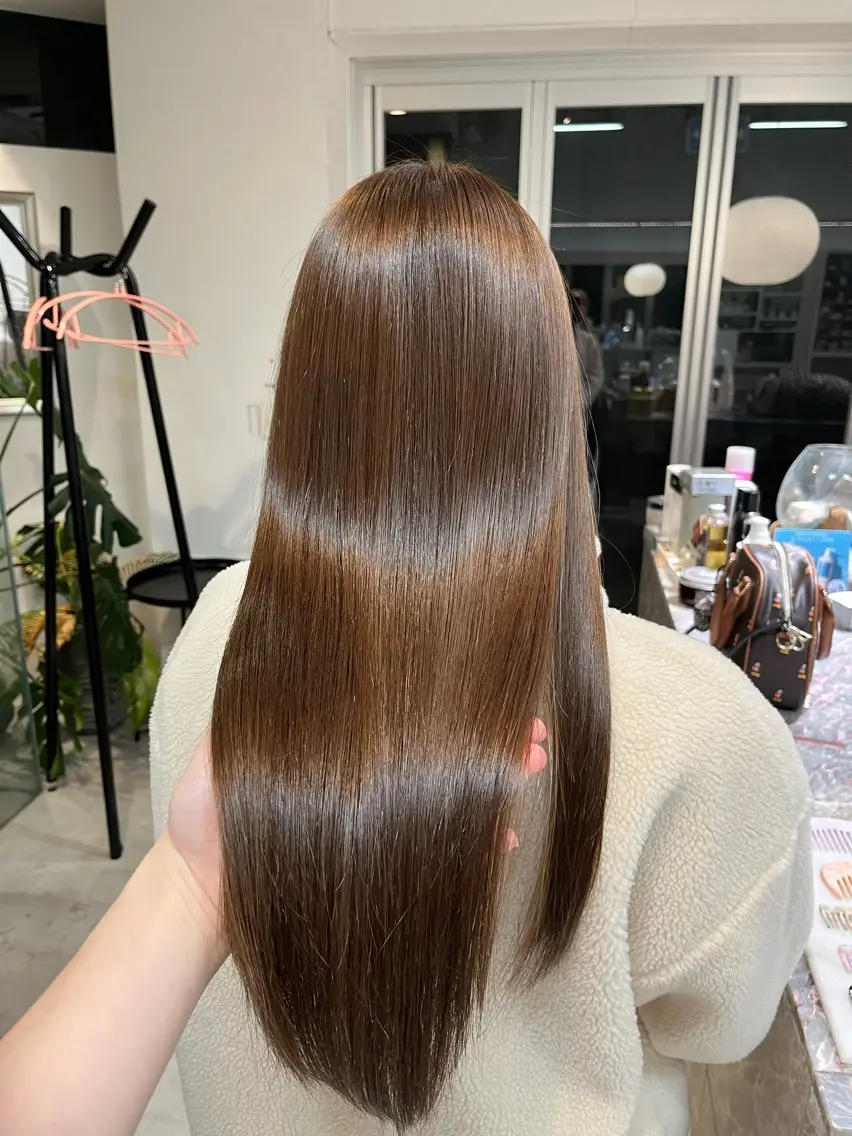 セミロング ヘアカラー トリートメント 池田 寿子のヘアスタイル