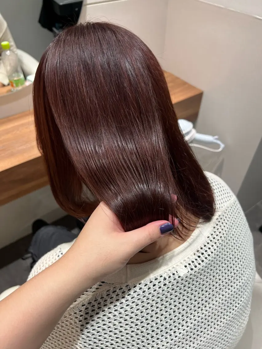 ミディアム カラー ブラウンカラー ピンクカラー ピンクブラウン オタク特化美容師💟 チバコナツのヘアスタイル