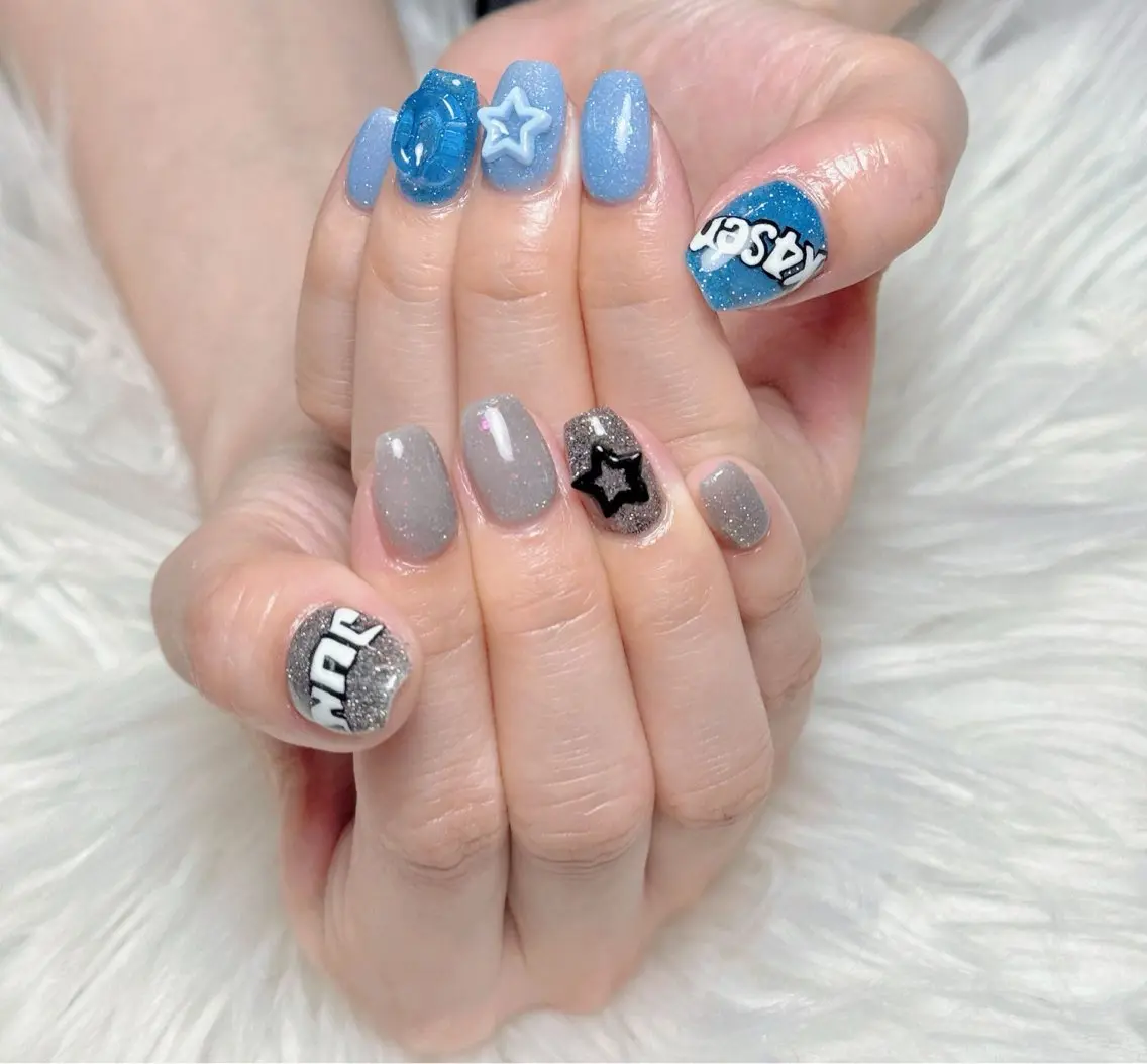 ネイル 長さ出し フレンチネイル ジェルネイル ガラスフレンチ 韓国ネイル ハンドネイル ハンドケア For U nail スカルプ専門店のネイルデザイン