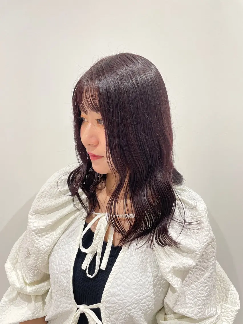 4.5月限定価格!!【悩みに合わせてカスタマイズ✨】 カット+艶カラー+Aujuaトリートメント❤︎❤︎の写真