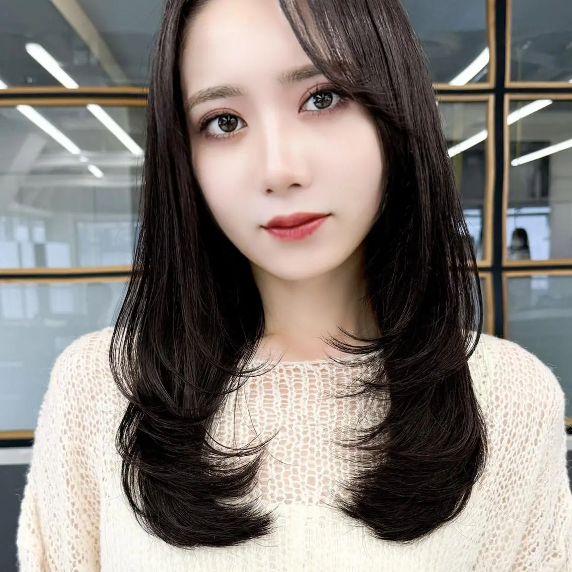 ロング 似合わせカット カット トリートメント 髪質改善/レイヤー/ 透明感カラー🩶結華のヘアスタイル