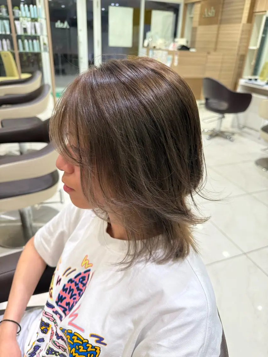 ミディアム ヘアカラー 玉村 愛李 【ash 津田沼店】のヘアスタイル
