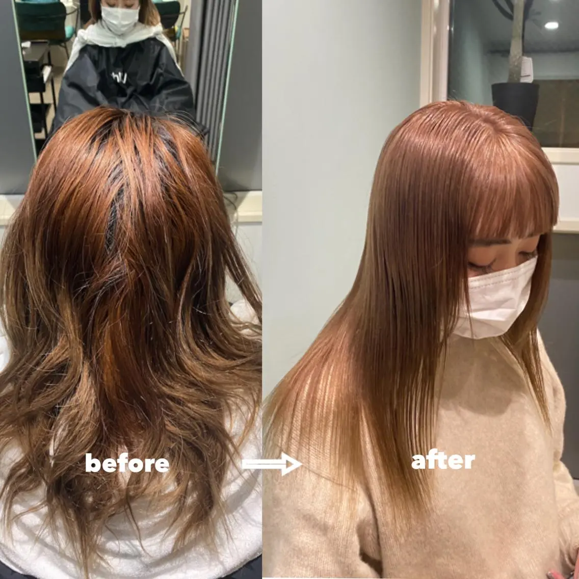 ロング カラー 美髪ストレート 川本雄己のヘアスタイル