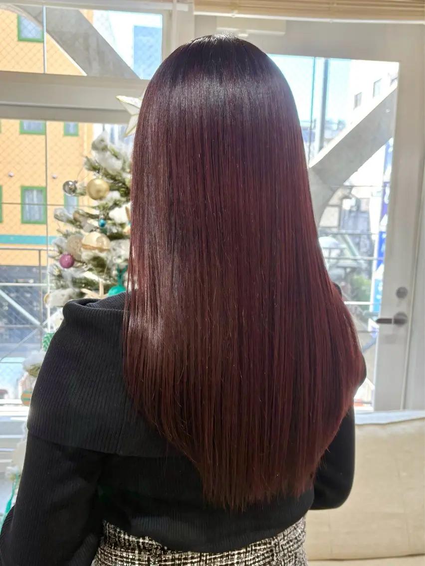 ロング 髪質改善 トリートメント ヘアカラー トリートメント 学生指名率No.1 YUTOのヘアスタイル