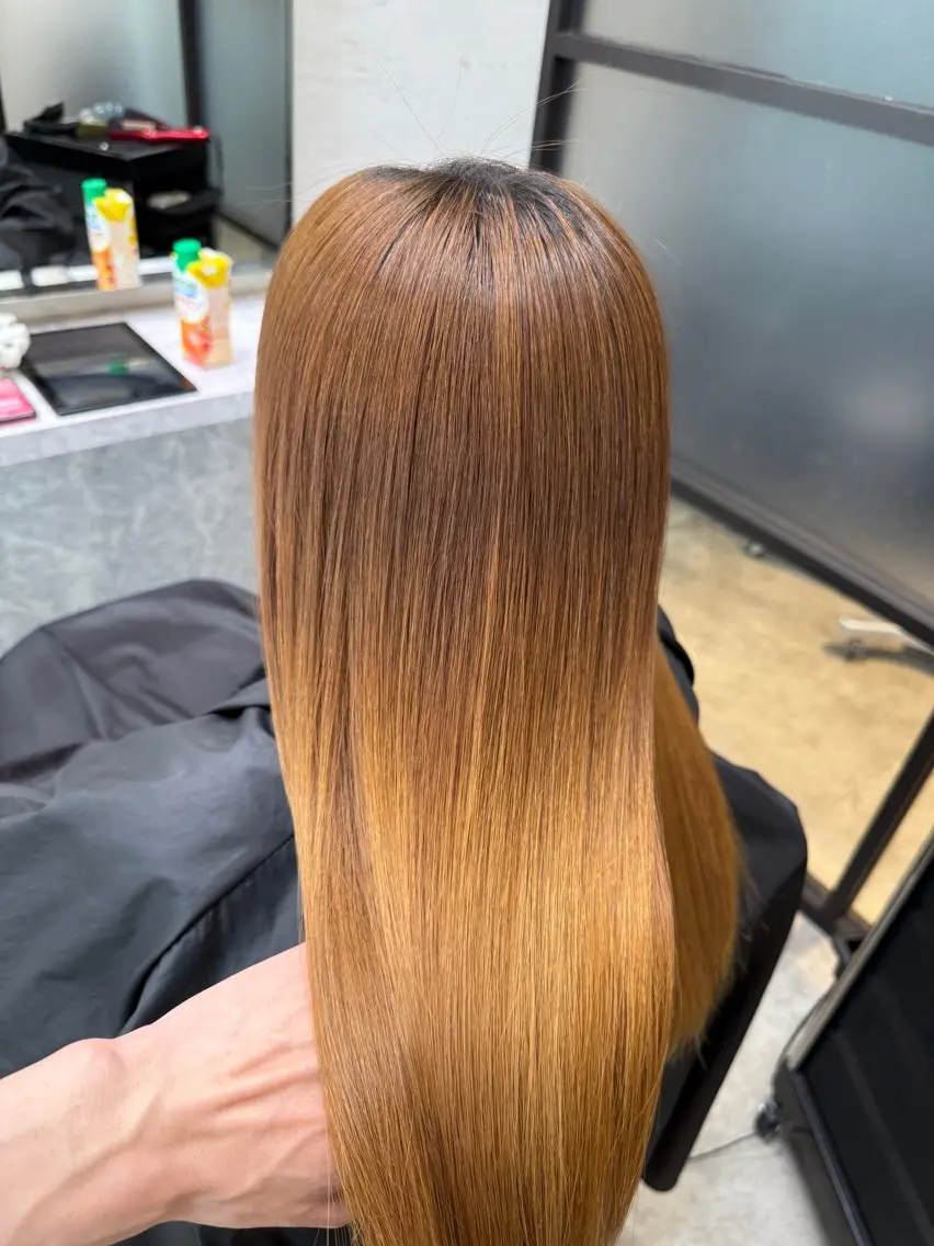ロング 縮毛矯正 トリートメント ⭐️縮毛矯正特化 小松邦彦⭐️のヘアスタイル