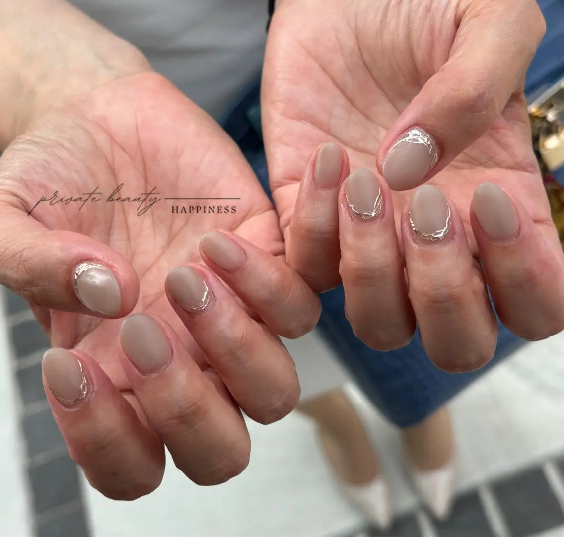 ネイル 韓国ネイル ワンホンネイル happiness nailのネイルデザイン