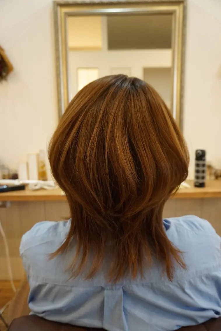 ミディアム ハイライト 【泉中央】CLASS 中村のヘアスタイル