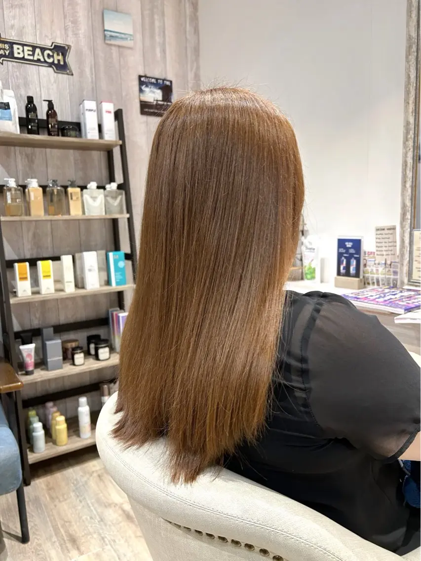 カラー ベージュカラー 透明感カラー 水口 琴絵のヘアスタイル