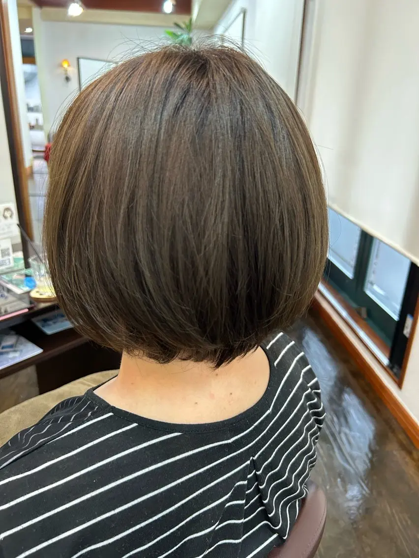 カラー グレージュ オリーブグレージュ オリーブグレー 坂本 瑞季 🤍 髪質改善のヘアスタイル