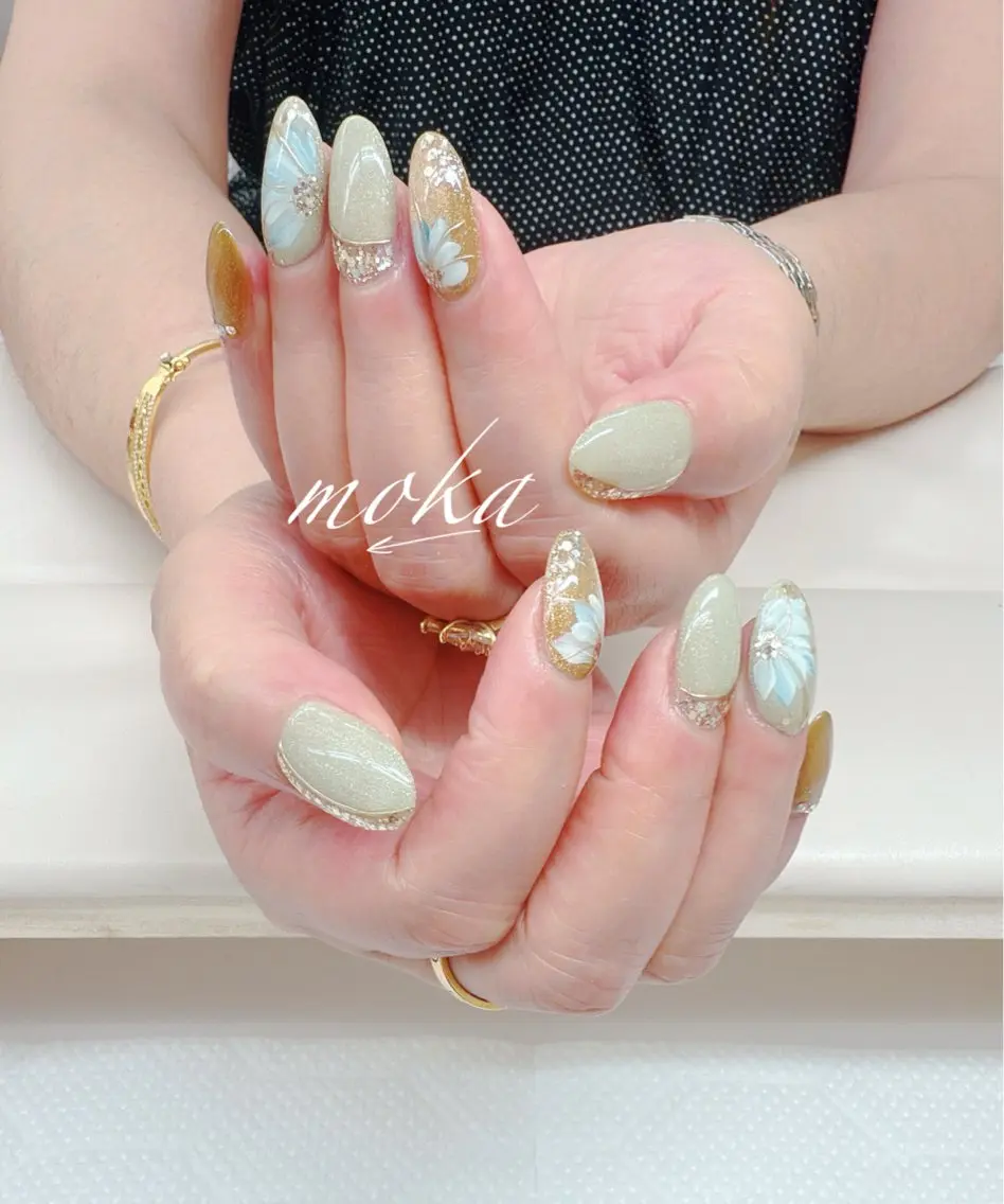 ネイル 胡蝶蘭レディースサロ ンNailMOKAのネイルデザイン