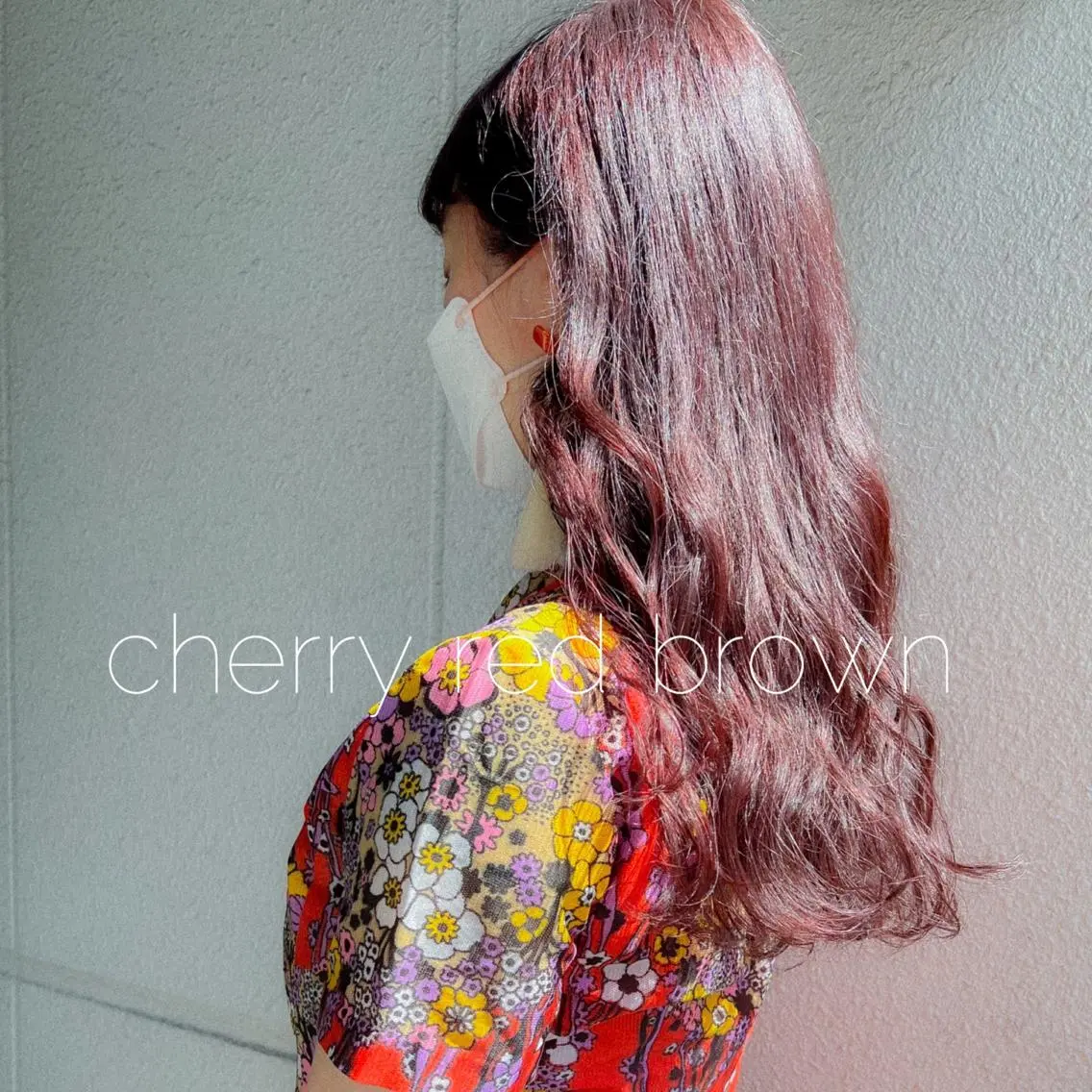 ロング カラー ブリーチ ブリーチなしカラー レッドカラー カラーパティシエ facce🌼ikoのヘアスタイル