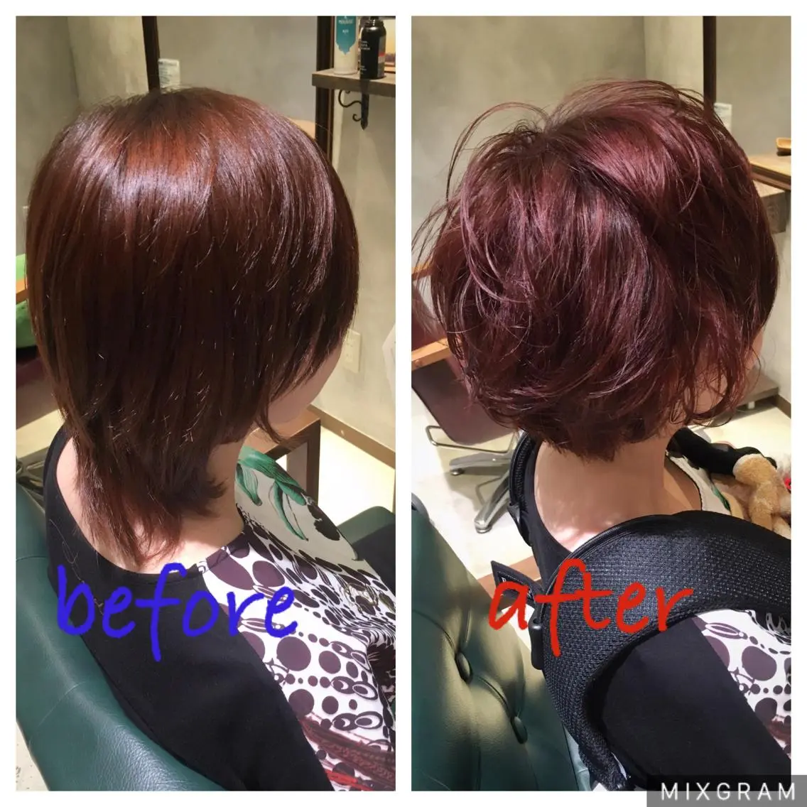 ショート カラー パーマ 松村 崇弘のヘアスタイル